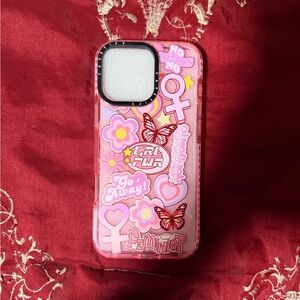 Casetify Pink Feminist Symbol iPhone 16 pro max Case